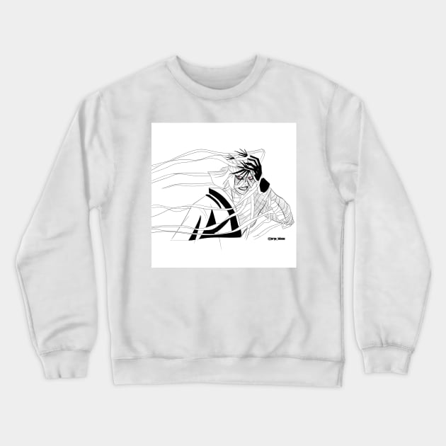 the makoto shishio sword ronin assasin Crewneck Sweatshirt by jorge_lebeau